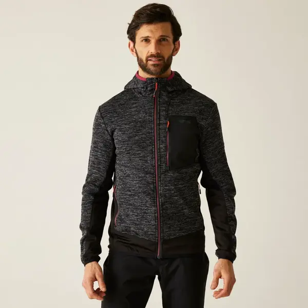 Pánská fleecová mikina regatta alven černá xxl