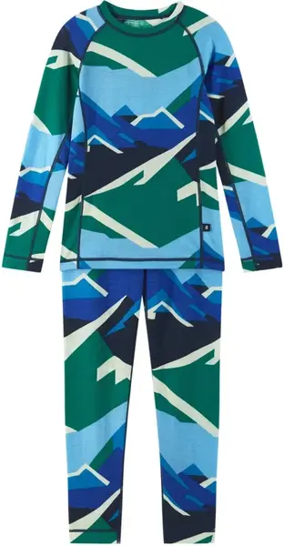 Dětský merino termo set reima taitoa modrá 140
