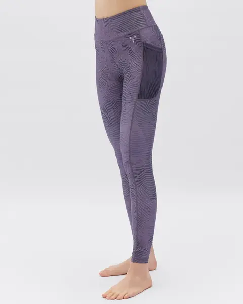 Dámské legíny silvini veroli fialová xxl