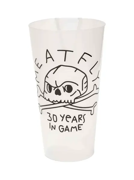 Meatfly znovupoužitelný plastový kelímek 0,5 L | Černá | Objem 0,5 L