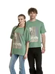 Meatfly unisex tričko Junglist Grey Leaf | Šedá | Velikost L/XL | 100% bavlna