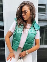 Dámská prošívaná vesta OSHE Barva zelená DSTREET