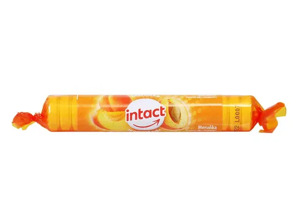 Intact hroznový cukr s vitaminem C, meruňka 16ks
