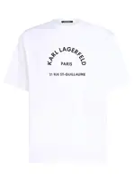 Karl Lagerfeld Tričko 'Rue St-Guillaume'  čierna / biela