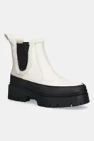 Nízké kozačky HUGO Kris dámské, béžová barva, na platformě, zateplené, 50548203