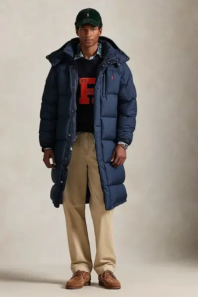 Bunda Polo Ralph Lauren tmavomodrá barva, zimní, 710P01338