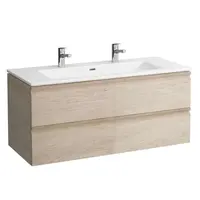 Laufen Pro S - Skrinka s dvojumývadlom, 120x55x50 cm, 2 zásuvky, svetlý dub H8619674791071