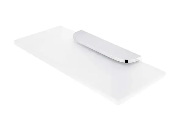 Nimco Nikau - Polička, dĺžka 20 cm, matné sklo/chróm NK 30091B-20-26