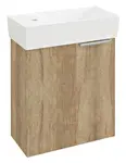 Sapho Latus - Umyvadlová skříňka 50x44x22 cm, 1 dvířka L/P, dub Alabama LT090-2222