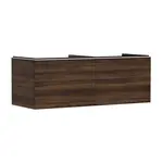 Hansgrohe Xelu Q - Umývadlová skrinka, 50x136x55 cm, 2 zásuvky, tmavý orech/matná biela 54069700