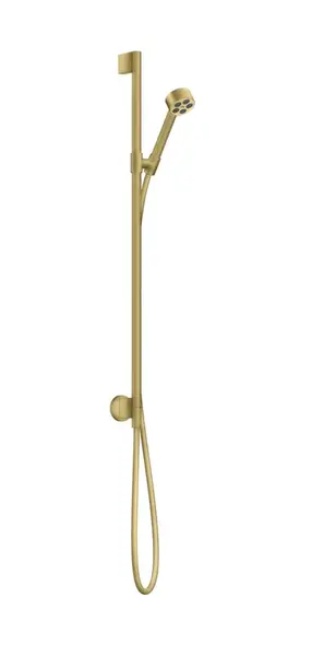 Axor One - Set sprchové hlavice, tyče a hadice, 2 proudy, EcoSmart, kartáčovaná mosaz 48791950