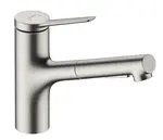 Hansgrohe Zesis M33 - Drezová batéria s výsuvnou spŕškou, sBox, vzhľad nerezový 74821800