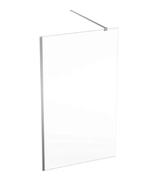 Geberit GEO - Sprchová stena Walk-In, 120x200 cm, strieborná/číre sklo 560.159.00.2