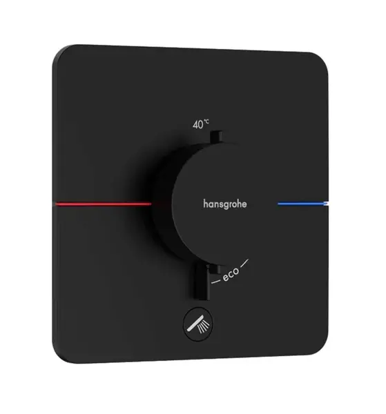 Hansgrohe ShowerSelect Comfort - Termostatická batéria pod omietku, matná čierna 15589670