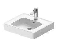 Duravit Soleil by Starck - Umývadlo, 55x48 cm, s prepadom, otvor na batériu, WonderGliss, biela 23765500001