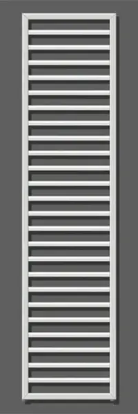 Zehnder Subway - Kúpeľňový radiátor 184x60 cm, rovný, stredové pripojenie 5 cm, nehrdzavejúca oceľ SUBI-180-060