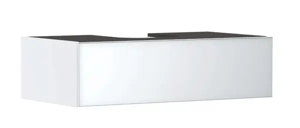 Hansgrohe Xevolos E - Umyvadlová skříňka, 28x98x55 cm, 1 zásuvka, matná bílá/metalická bílá 54313320