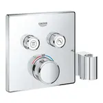 Grohe Grohtherm SmartControl - Termostatická vaňová batéria pod omietku, s dvoma ventilmi a držiakom na sprchu, chróm 29125000