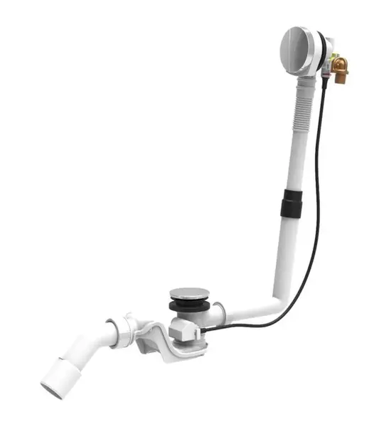 Laufen Príslušenstvo - Vaňová odtoková a prepadová súprava s napúšťaním, chróm H2951430040001