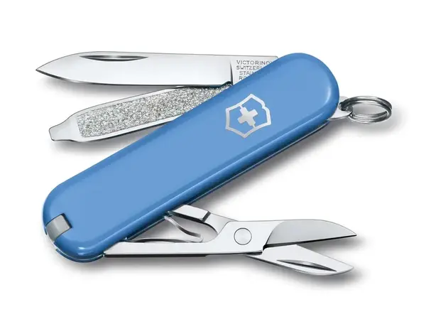 VICTORINOX - Malý vreckový nôž Classic SD Colors, 7 funkcií, modrá 0.6223.28G
