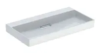 Geberit ONE - Umývadlo, 90x48x14 cm, skrytý prepad, bez otvoru na batériu, vodorovný odtok, KeraTect, biela 505.037.00.1