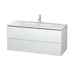 Duravit L-Cube - Umývadlová skrinka, 55x122x48 cm, 2 zásuvky, biela mat LC624301818