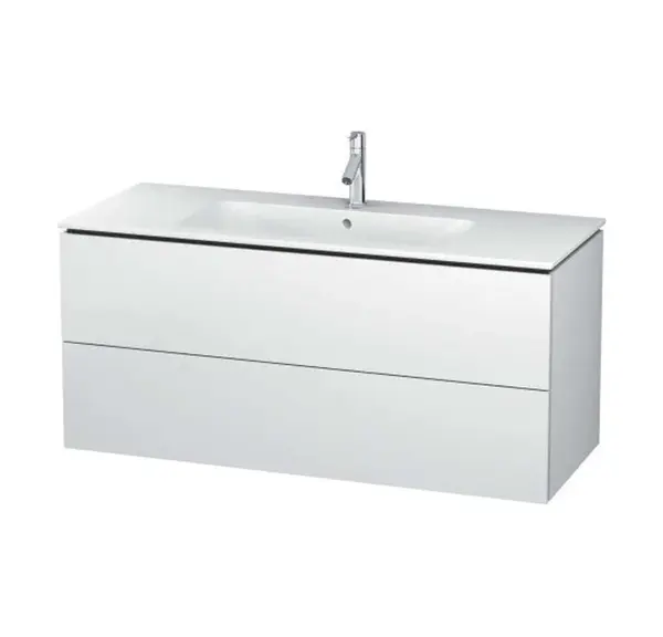 Duravit L-Cube - Umývadlová skrinka, 55x122x48 cm, 2 zásuvky, biela mat LC624301818