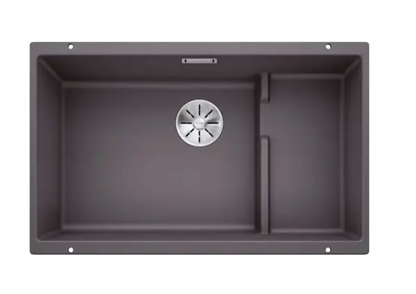 Blanco Subline 700 - Silgranitový drez, 73x46 cm, s príslušenstvom, sivá skala 523453