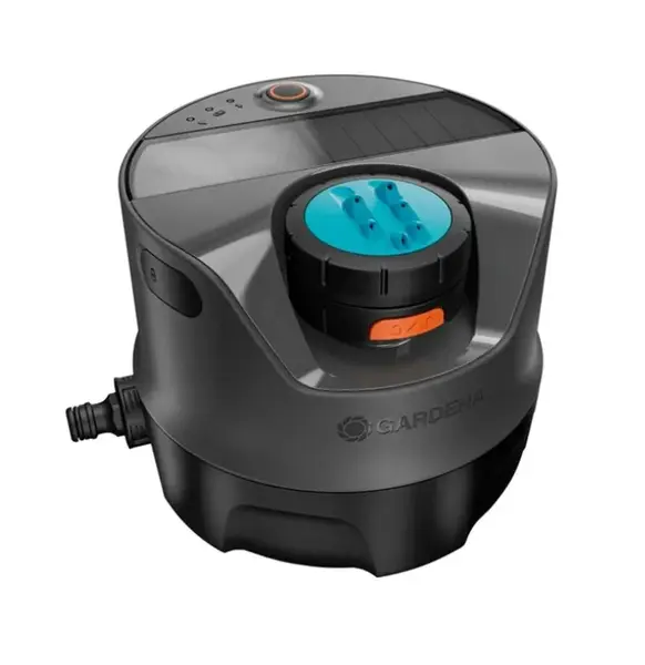 Gardena Sprinklersystem - Zavlažovací jednotka AquaPrecise, nadzemní, Bluetooth, solární a USB napájení 16000-29