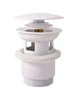 RAV Slezák Umyvadlové příslušenství - Umyvadlová výpusť, ClickClack, bílá MD0784B