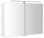 Sapho Riwa - Zrkadlová skrinka s LED osvetlením, 81x70x17 cm, lesklá biela RIW080-0030