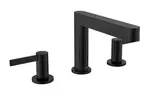 Hansgrohe Finoris - Umývadlová batéria 110, 3-otvorová inštalácia, s výpustom Push-Open, EcoSmart, matná čierna 76033670