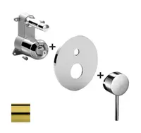 Paffoni Light - Batéria pod omietku na 2 spotrebiče, zlatá LIGBOX015HG/M