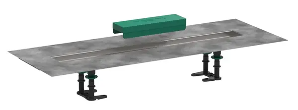 Hansgrohe uBox universal - Inštalačná súprava lineárneho sprchového žľabu 700, nerezová 56011180