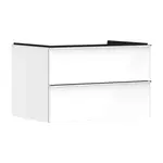 Hansgrohe Xelu Q - Umyvadlová skříňka, 50x78x55 cm, 2 zásuvky, lesklá bílá/chrom 54074000