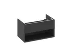 Ravak Lite - Umývadlová skrinka 80x45x43 cm, 1 zásuvka, matná čierna X000001862