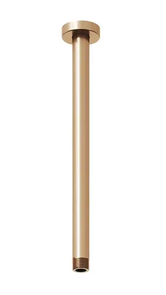 Ravak Sprchy - Sprchové rameno stropní, 30 cm, kartáčované růžové zlato X07P713