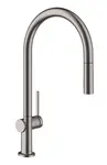 Hansgrohe M54 - Dřezová baterie Talis s výsuvnou sprškou, kartáčovaný černý chrom 72800340