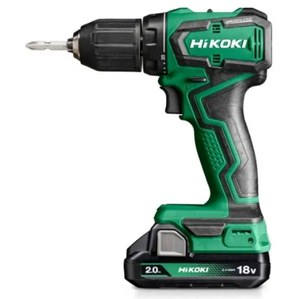 HiKOKI Nářadí - 18V AKU vrtací šroubovák s příklepem, 2x aku 2,0 Ah Li-Ion, nabíječka DV18DDWRZ