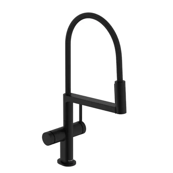 Hansgrohe Talis Select M54 PowderSpray - Dřezová baterie s flexibilním ramenem a sprškou, EcoSmart, matná černá 72861670