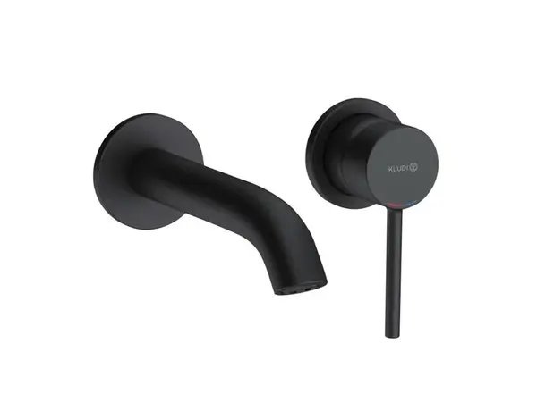 Kludi Bozz - Umývadlová batéria pod omietku, 2-otvorová inštalácia, čierna mat 382443976