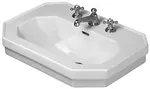 Duravit 1930 - Umývadlo, 70x50 cm, s prepadom, 1 otvor na batériu, WonderGliss, biela 04387000001