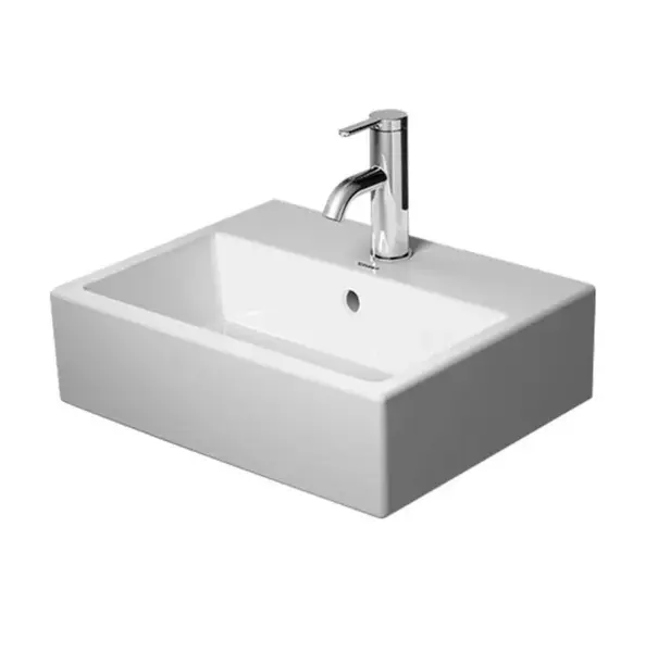 Duravit Vero Air - Umývátko 45x35 cm, s přepadem, otvor pro baterii, bílá 0724450000