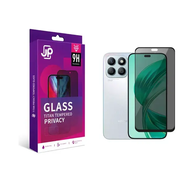 JP Titan Privacy extra odolné tvrzené sklo, Honor X8a, černé