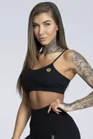 Gym Glamour Podprsenka Simply Black, černá, L