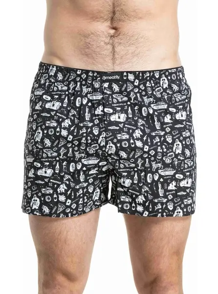 Meatfly pánské trenýrky Agostino Riot Act Seamless Double Pack | Mnohobarevná | Velikost XXL