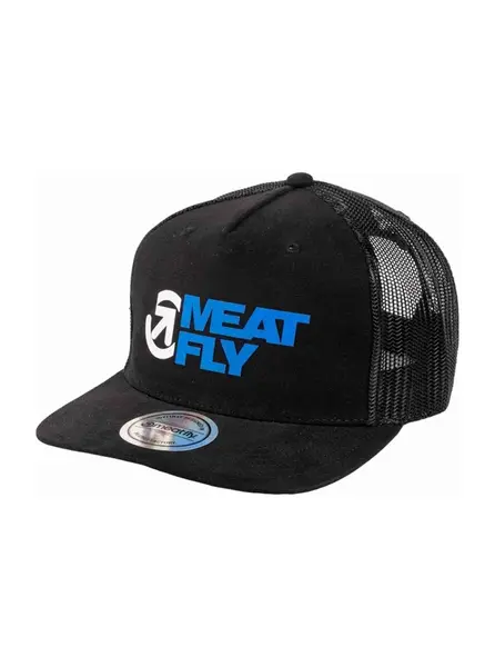 Meatfly kšiltovka Shaun Trucker Black / Blue Revital | Černá | Velikost One Size