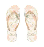 Roxy dámské žabky Tahiti VII White/Champagne | Bílá | Velikost 7 US