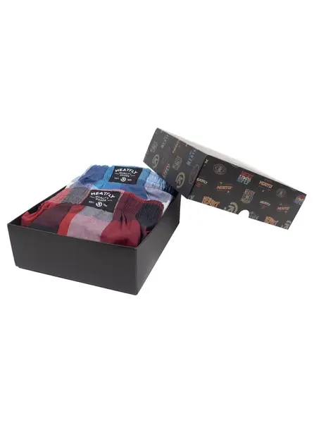 Meatfly pánské boxerky Doug Blue / Red Gift Pack | Modrá | Velikost XL