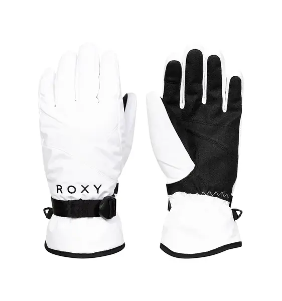 Roxy dámské rukavice Jetty Solid Bright White | Bílá | Velikost L